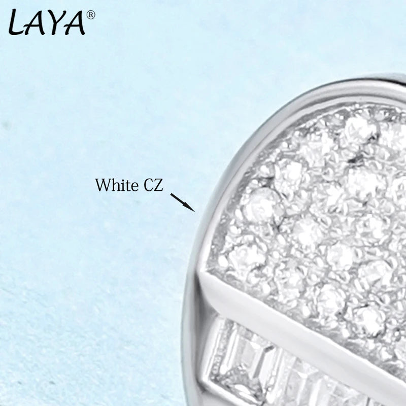 Sterling Silver Zircon Stud Earrings for Women