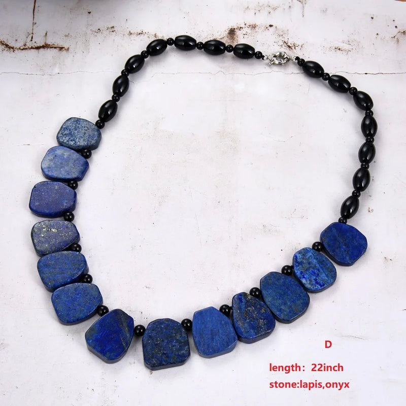 Silver Natural Gems 2.00 ctw Lapis Lazuli & Jasper Pendant for Women