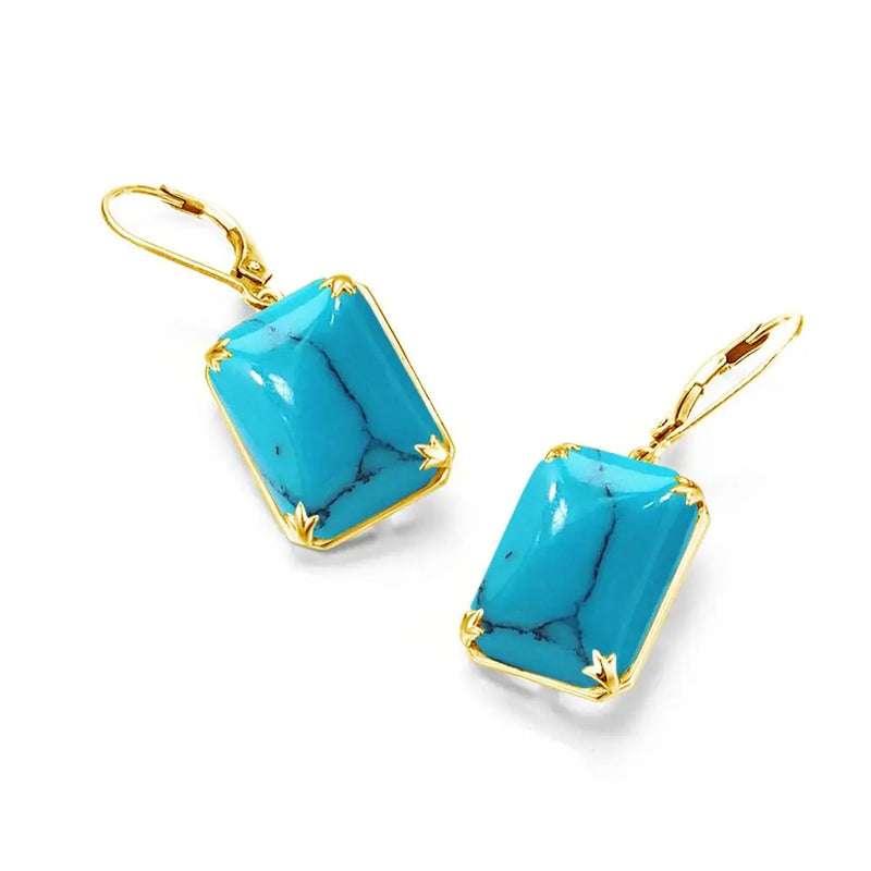 925 Sterling Silver Turquoise Earrings for Women