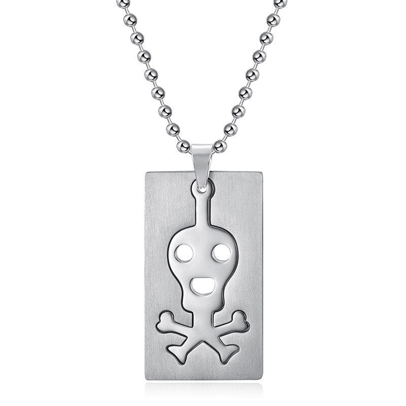 Sterling Silver Unique Skeleton Pendant Necklace for Men and Women