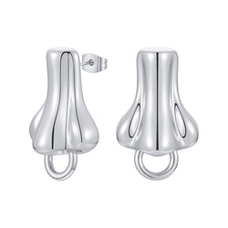 ENFASHION Artificial Human Nose Loop Earrings For Women Gold Color 3D Drop Earring Fashion Jewelry Friend Gift Pendientes E1222