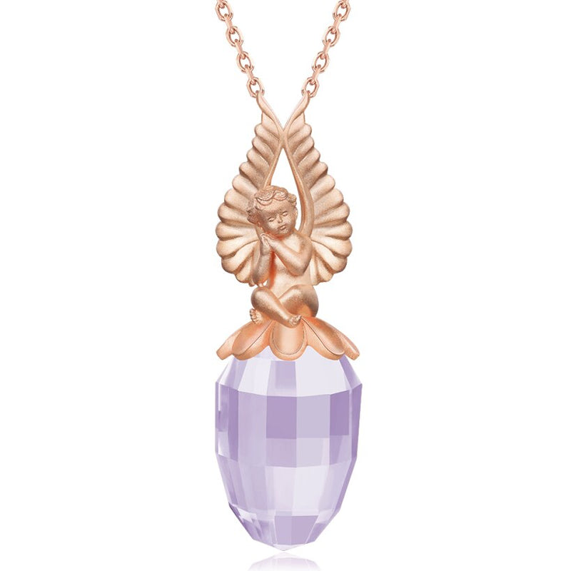 Yellow Gold Plated Sterling Silver Natural Lemon Quartz Pendant 13.20 Carat for Women
