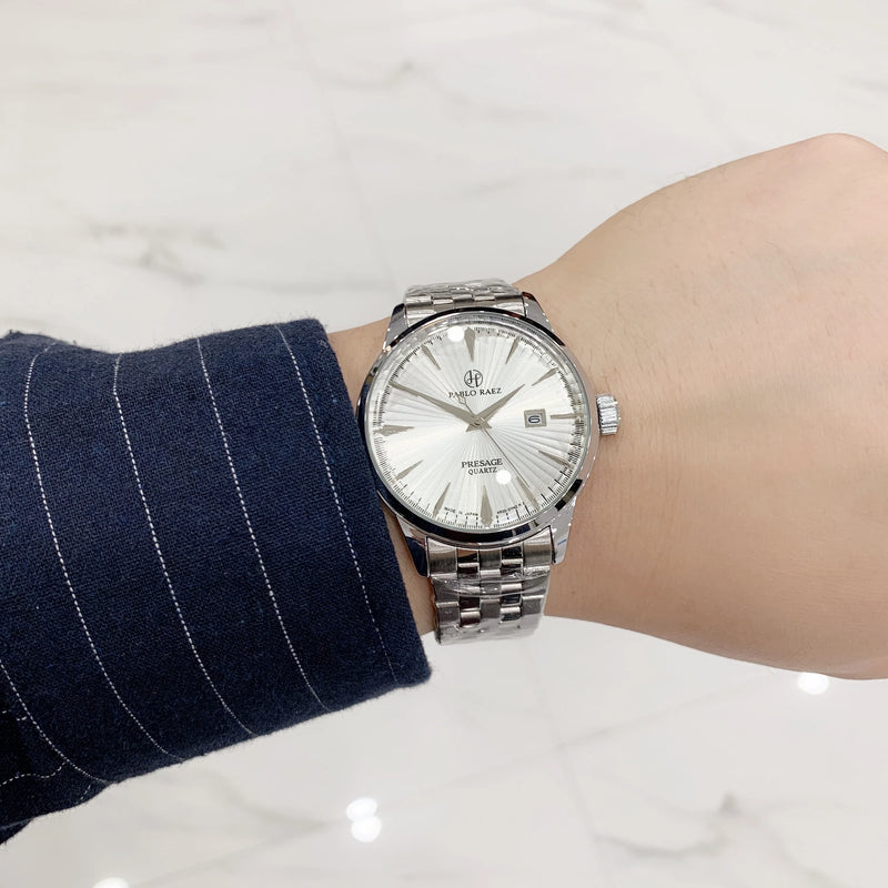 Luxury Quartz Stainless Steel Wristwatch