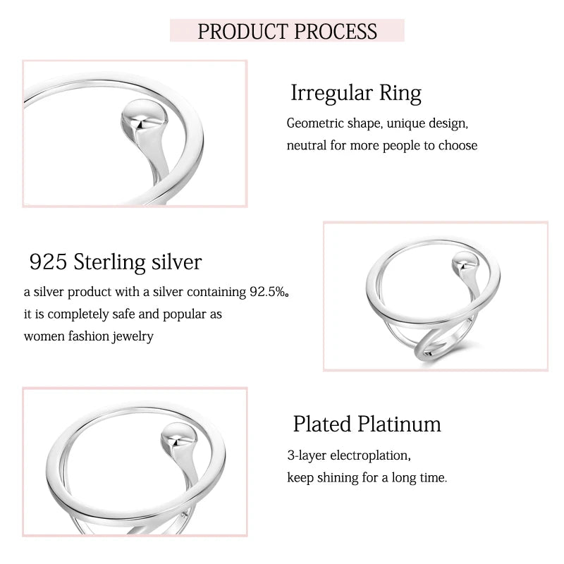 Sterling Silver Ring with Charm for Women