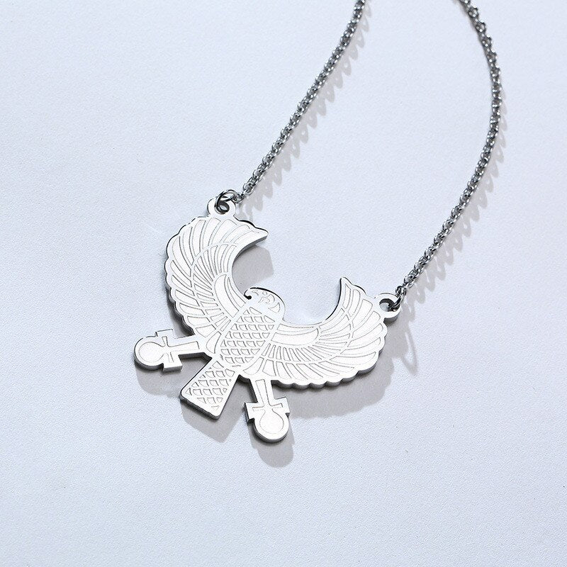 Titanium Stainless Steel Eagle Pendant Necklace for Men