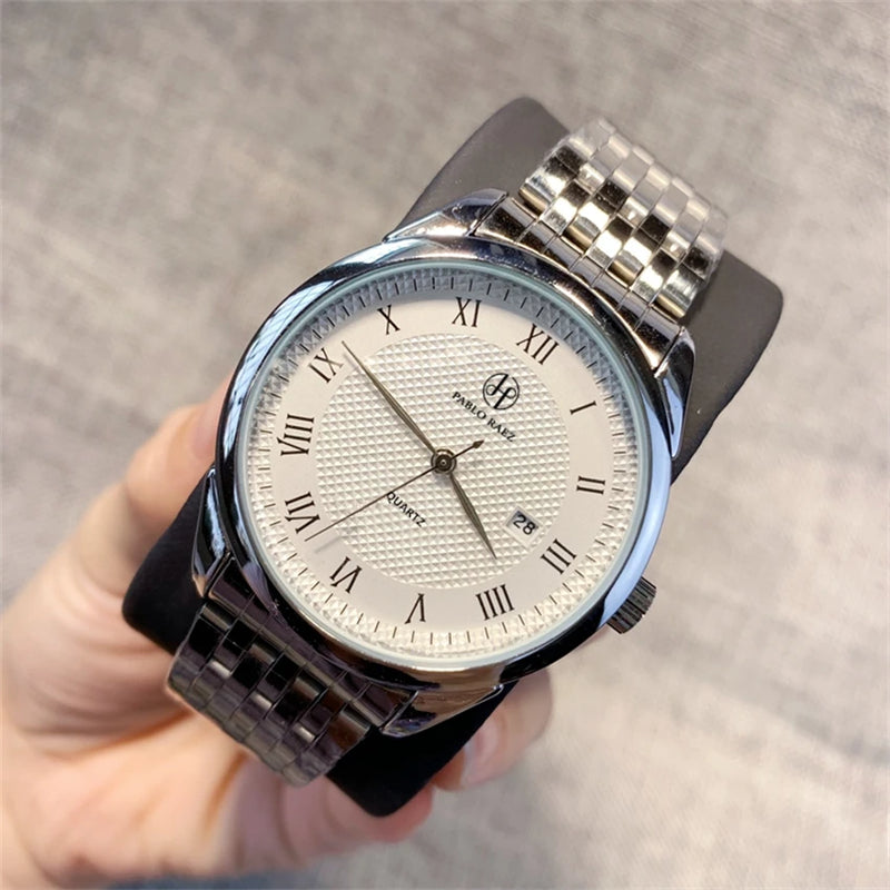 Luxury Casual Quartz Date Wristwatch