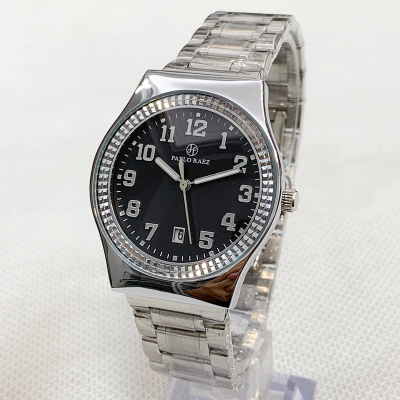 Luxury Silver Steel Watch with Butterfly Lock & Numberal Marks - Waterproof, Ideal for Women.