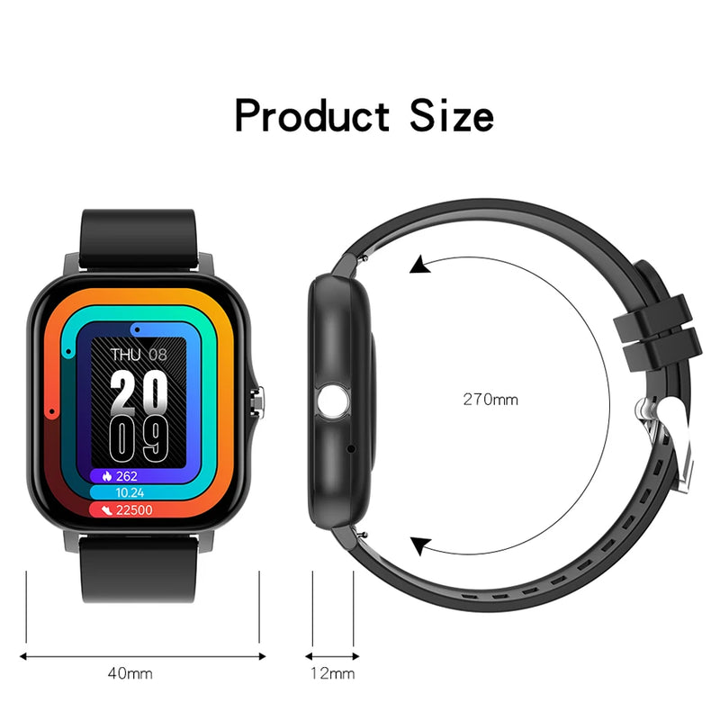 New Smart Watch with Full Touch Screen & Waterproof Design for Sports and Fitness