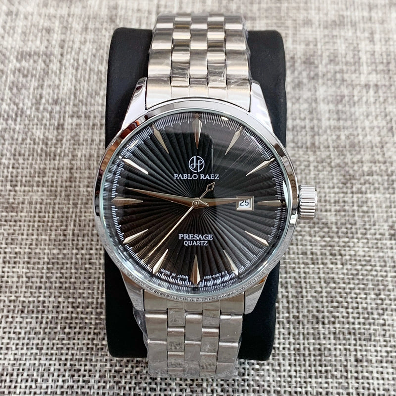 Luxury Steel Watch with Date for Men