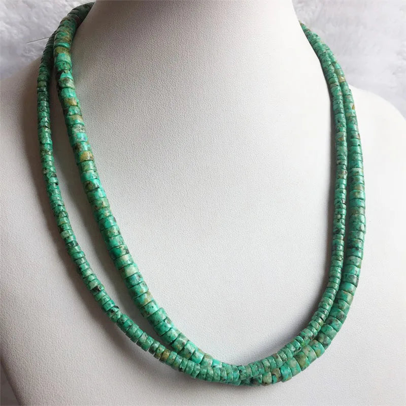 Turquoise Heishi Bead Necklace for Women