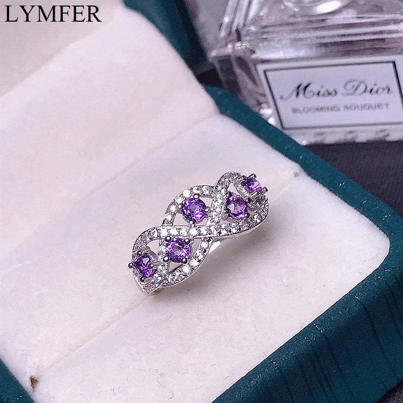 925 Silver Amethyst Ring