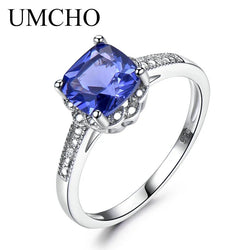 925 Sterling Silver Tanzanite Gemstone Ring for Women