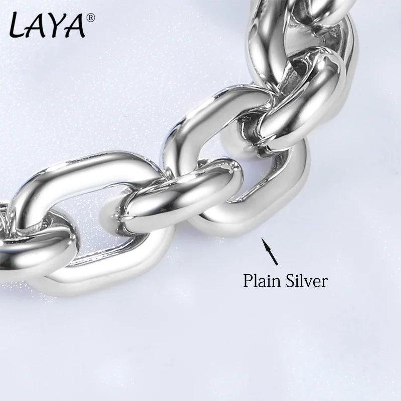 925 Sterling Silver Cuba Chain Bracelet for Women & Men