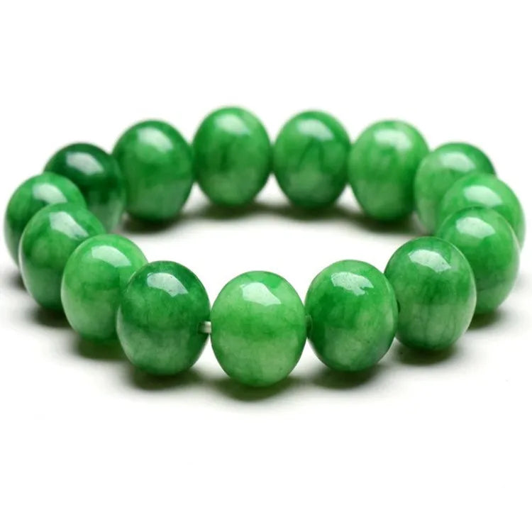 Sterling Silver Natural Jade Bracelet for Men and Women with Certificate