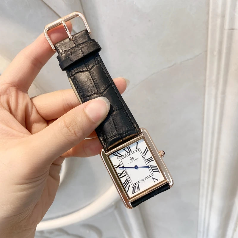 Luxury Leather Wristwatch for Women - Fashion Quartz Clock - Leather - Unisex.