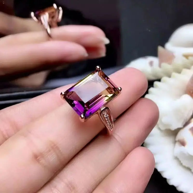 Sterling Silver 1.00 ctw Amethyst Ring for Women