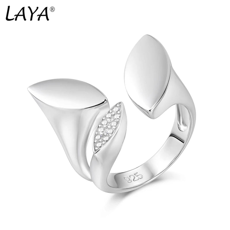 Sterling Silver Zircon Thick Ring for Women