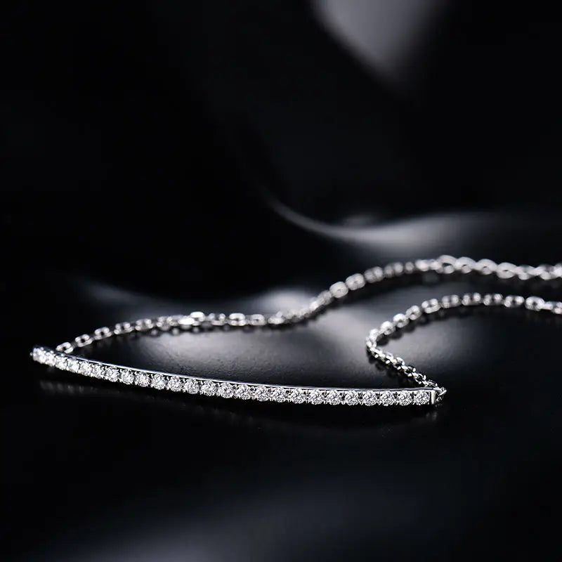 14K White Gold Diamond Bracelet for Women