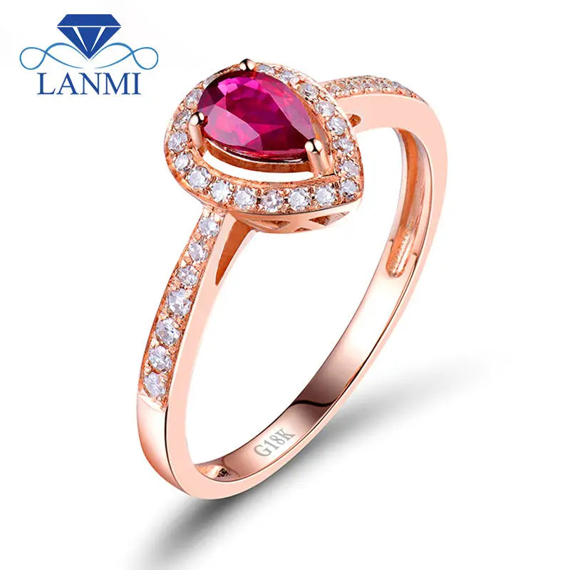 18kt Rose Gold Tourmaline Ring for Women