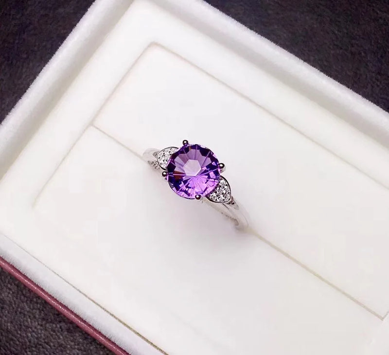 925 Silver Amethyst Ring, Suitable Price