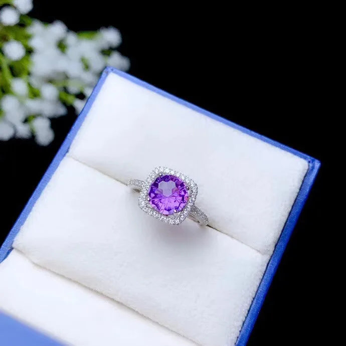 925 Silver Amethyst Ring