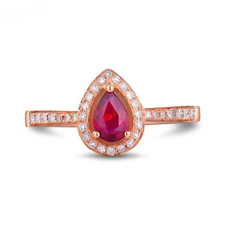 18kt Rose Gold Tourmaline Ring for Women