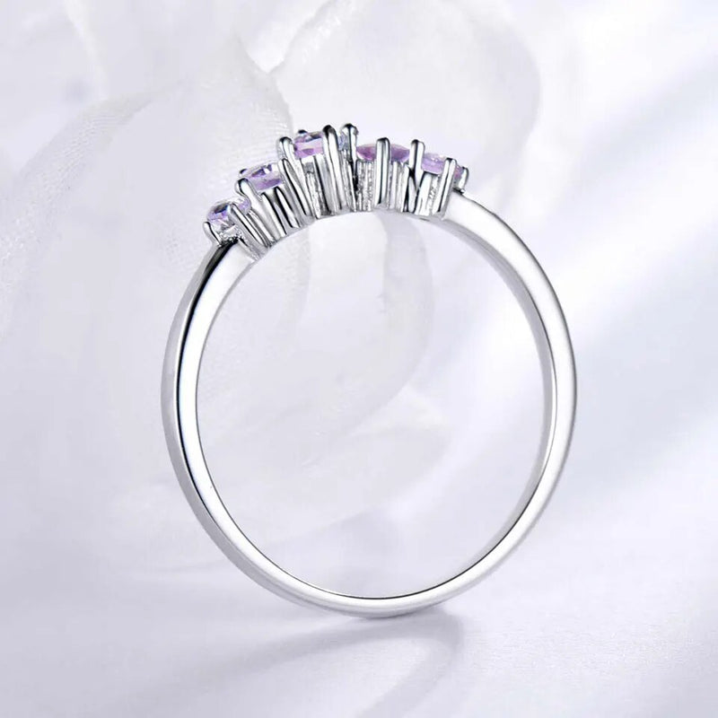 925 Sterling Silver Amethyst Ring for Women