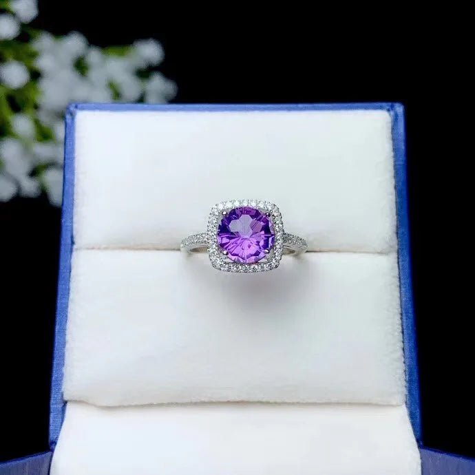 925 Silver Amethyst Ring