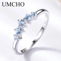 Sterling Silver Sky Blue Topaz Ring for Women