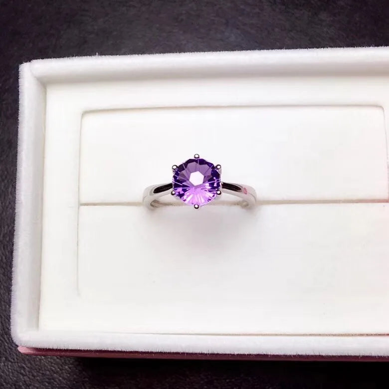 925 Silver Amethyst Ring