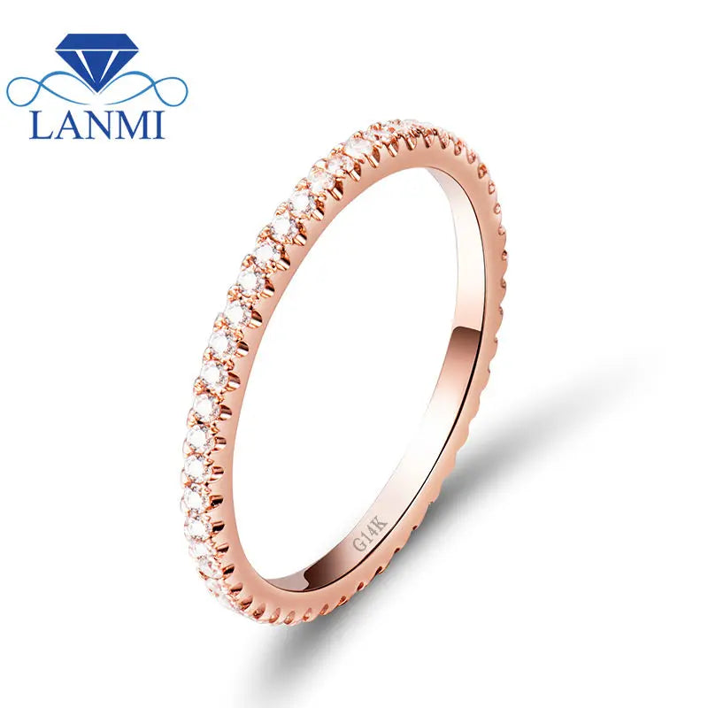 14K Rose Gold Diamond Ring for Women