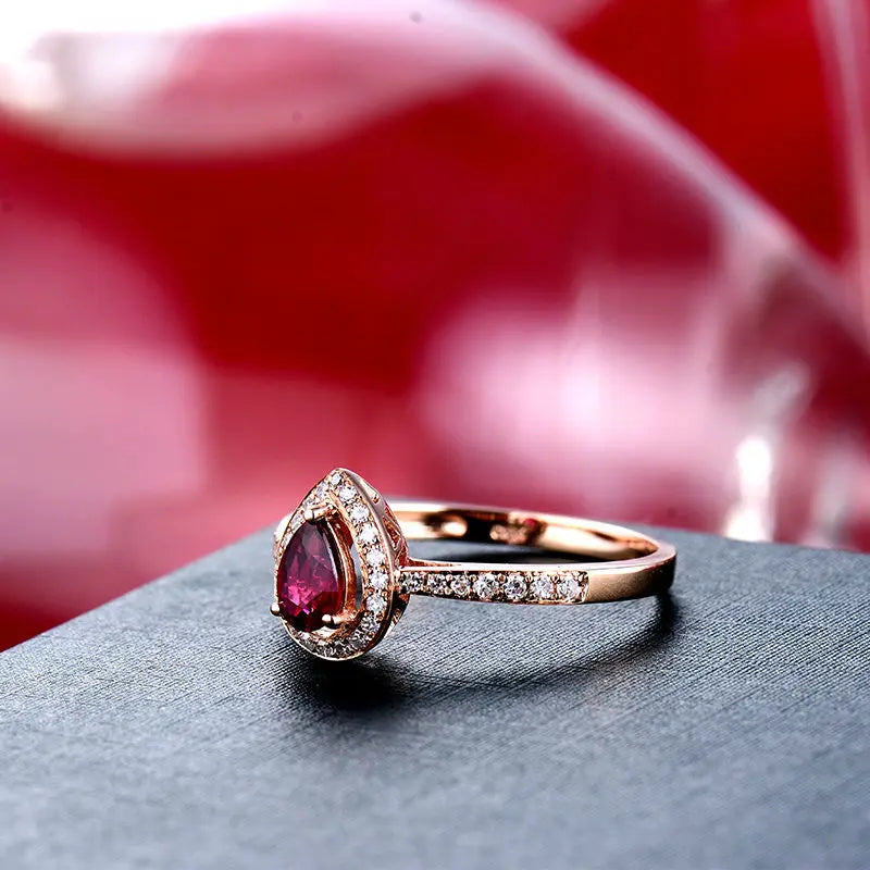 18kt Rose Gold Tourmaline Ring for Women