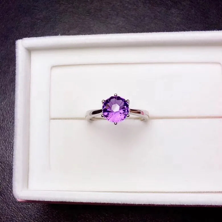 925 Silver Amethyst Ring