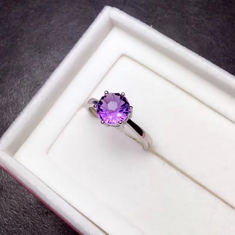 925 Silver Amethyst Ring