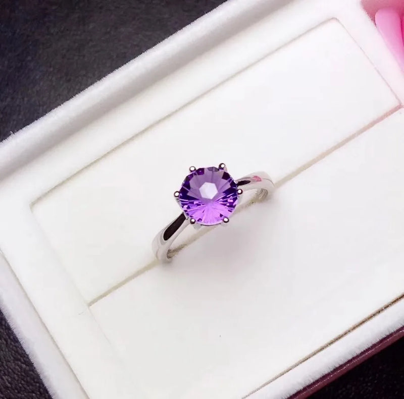 925 Silver Amethyst Ring