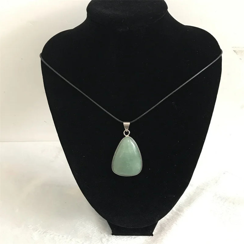 Silver 5*8MM Deep Green Emerald Faceted Choker Necklace for Women