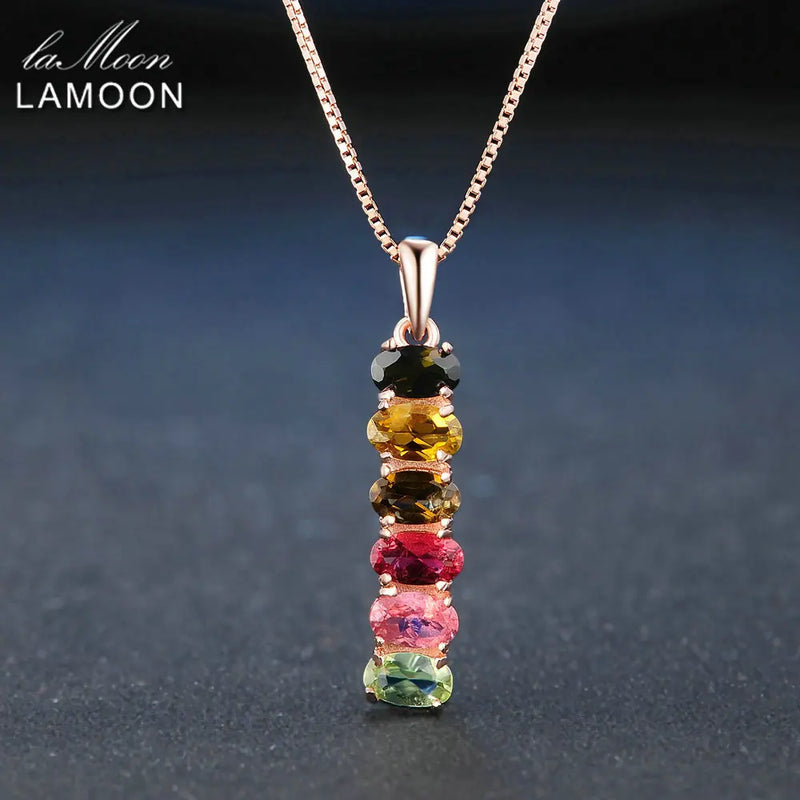 925 Sterling Silver Tourmaline Jewelry Set for Women