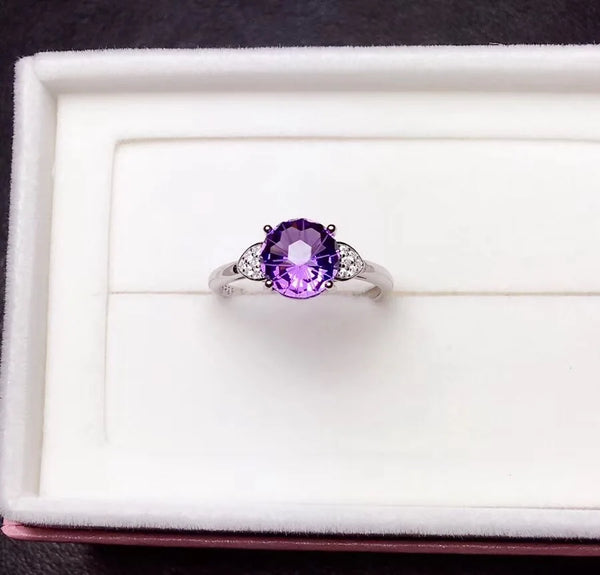 925 Silver Amethyst Ring, Suitable Price