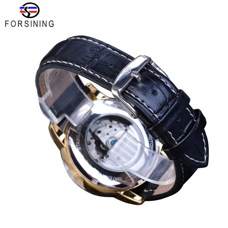 Stainless Steel Classic Moonphase Design Blue Automatic Watch for Men