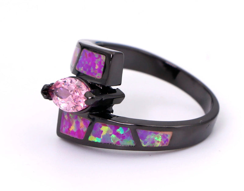 Multicolor Opal and Multicolor Zircon Rings for Women