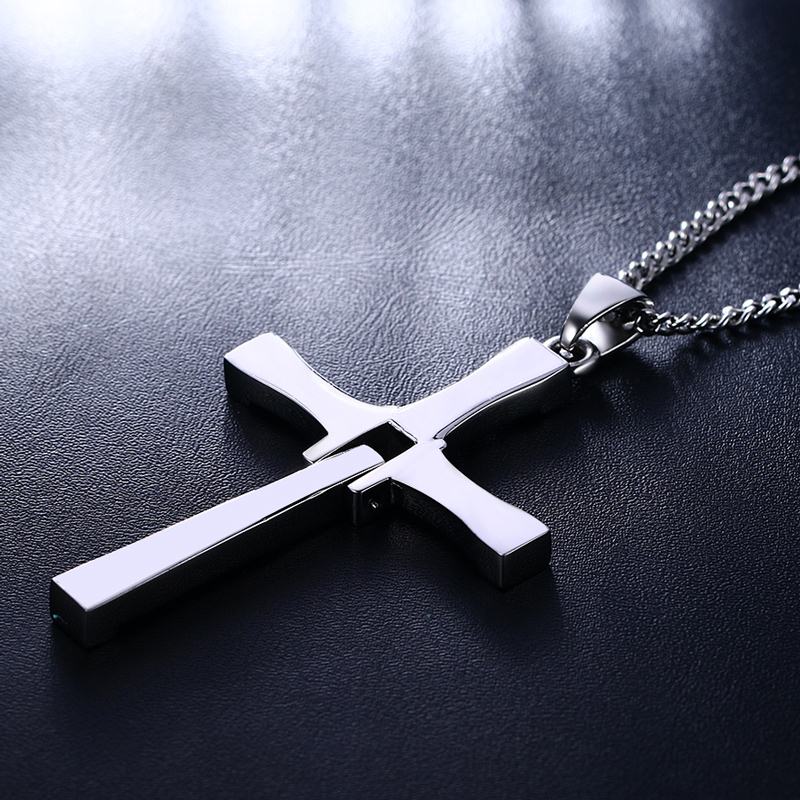 316L Stainless Steel Cross Pendant for Men