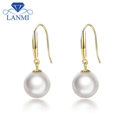 18K Yellow Gold Akoya Pearl Earrings for Women