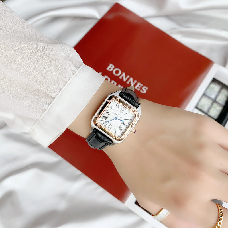 Luxury Square Women's Wristwatch with Japan Movement