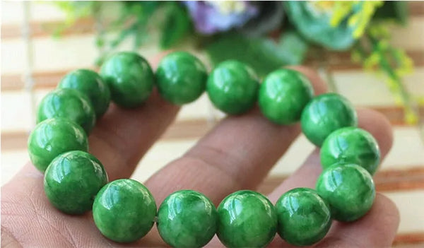 Sterling Silver Natural Jade Bracelet for Men and Women with Certificate