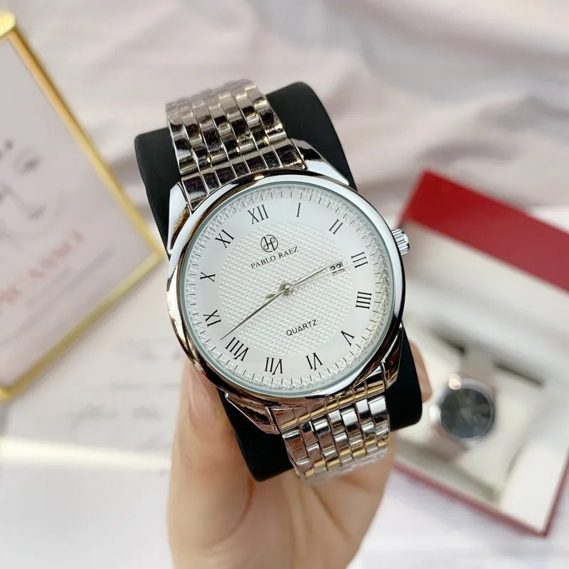 Luxury Casual Quartz Date Wristwatch