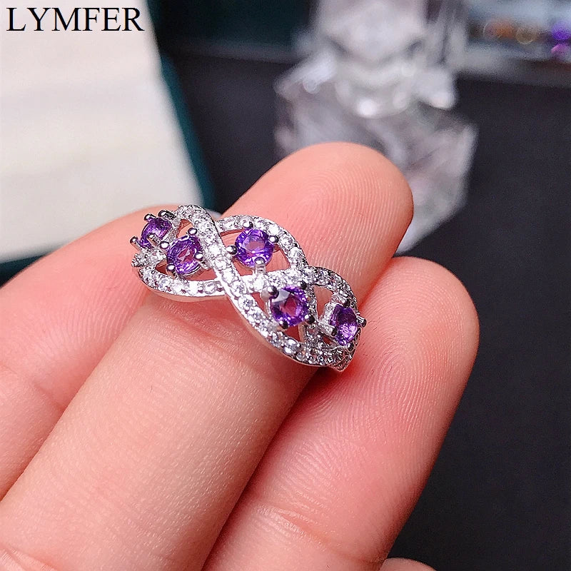 925 Silver Amethyst Ring