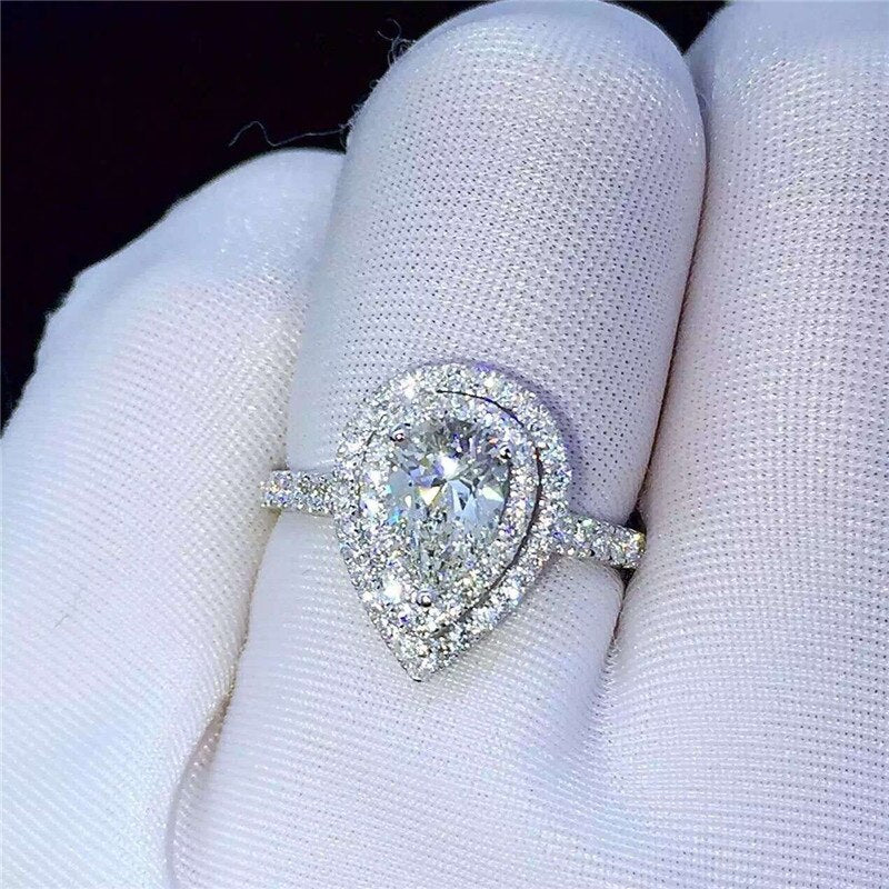 925 Sterling Silver CZ Ring for Women