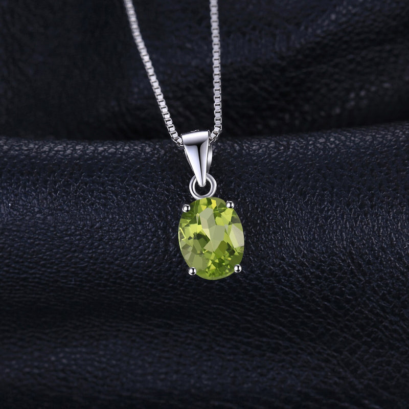 Rose Gold Plated 2.2ct Peridot Pendant for Women