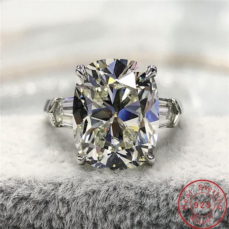 925 Sterling Silver 2ct Diamond Ring for Women