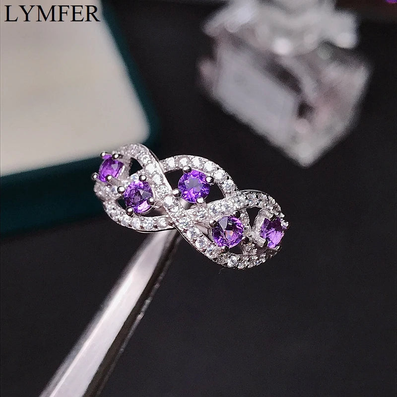 925 Silver Amethyst Ring